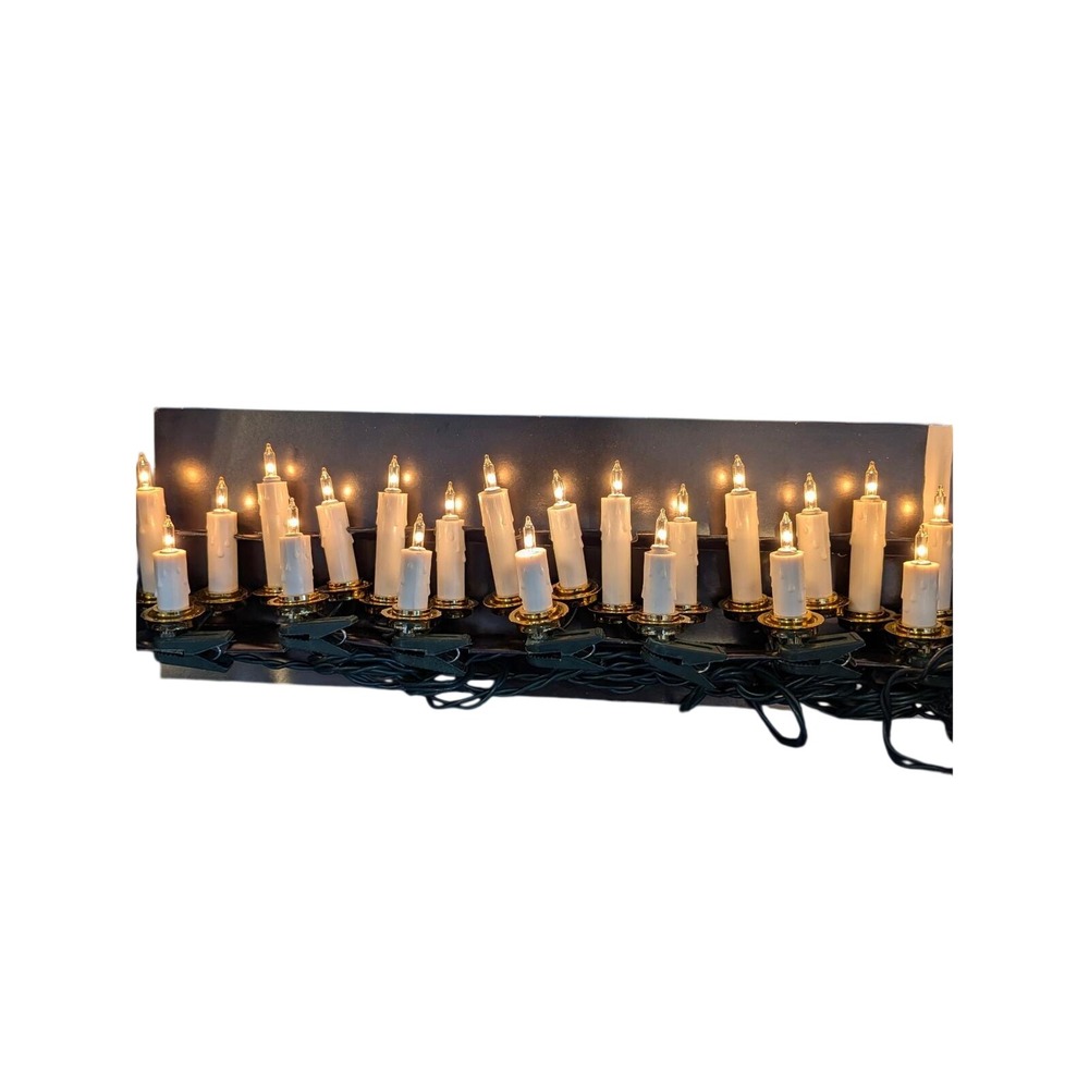 Holiday Accents 21 Candle Cluster Set Vintage Christmas Lights 11ft 8421